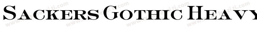 Sackers Gothic Heavy AT字体转换